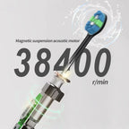 Electric Sonic Toothbrush with 6 Replacement Heads – Waterproof Design