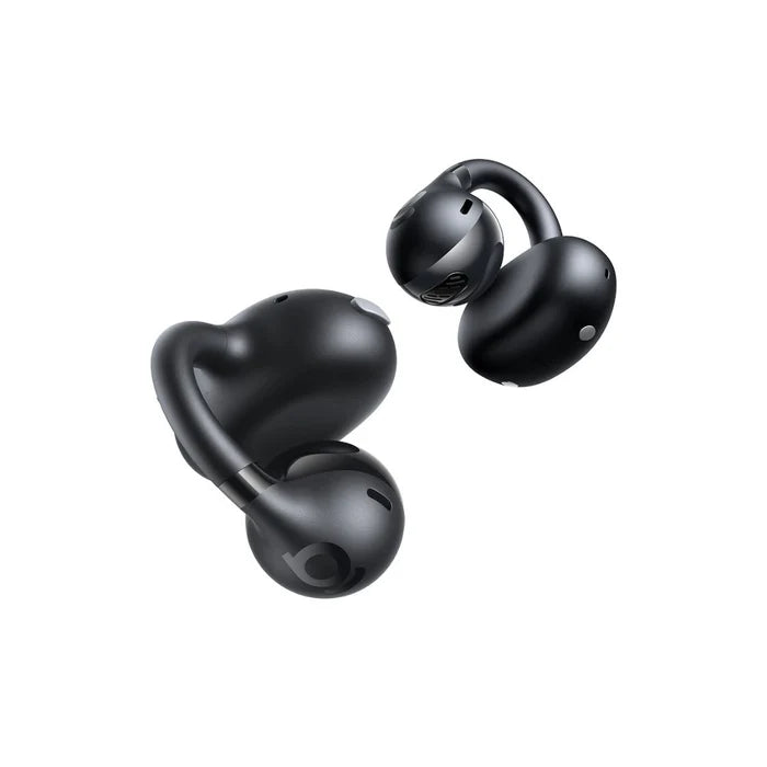 Clip-On Open-Ear Wireless Earbuds with Clear Call Technology