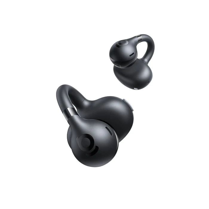 Clip-On Open-Ear Wireless Earbuds with Clear Call Technology