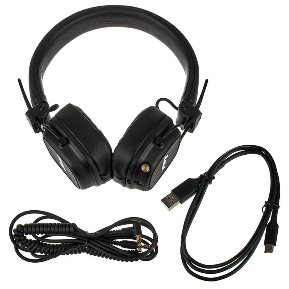 Marshall Major IV Wireless On-Ear Headphones – Black