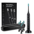 Electric Sonic Toothbrush with 6 Replacement Heads – Waterproof Design