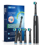 Electric Rotating Toothbrush – Replacement Heads & Travel Case