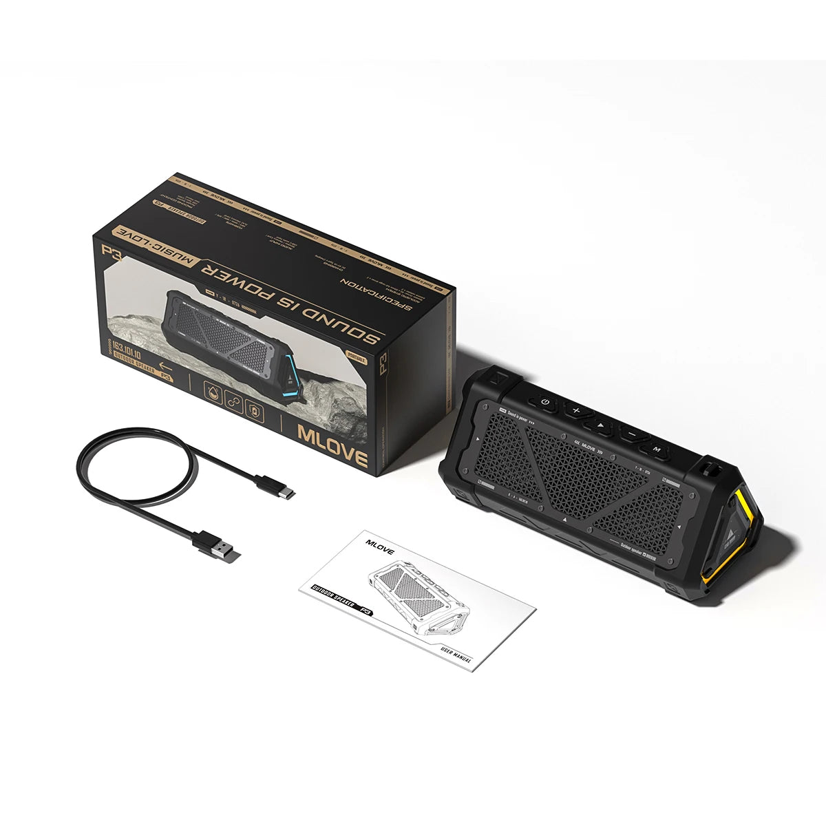 Rugged Bluetooth Speaker – Waterproof, Portable & Wireless Audio