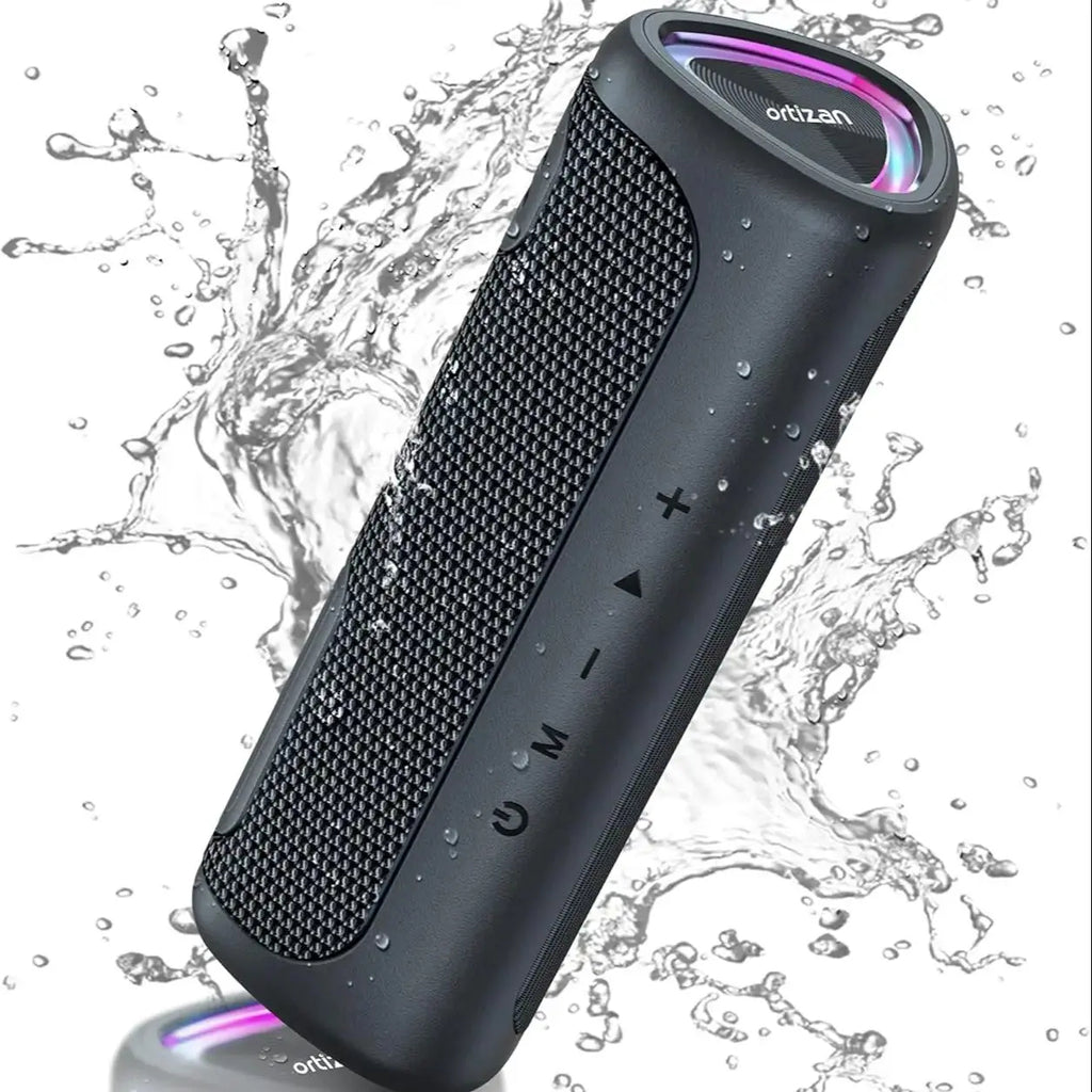 Portable Bluetooth Speaker – Waterproof, RGB Light & Wireless Audio