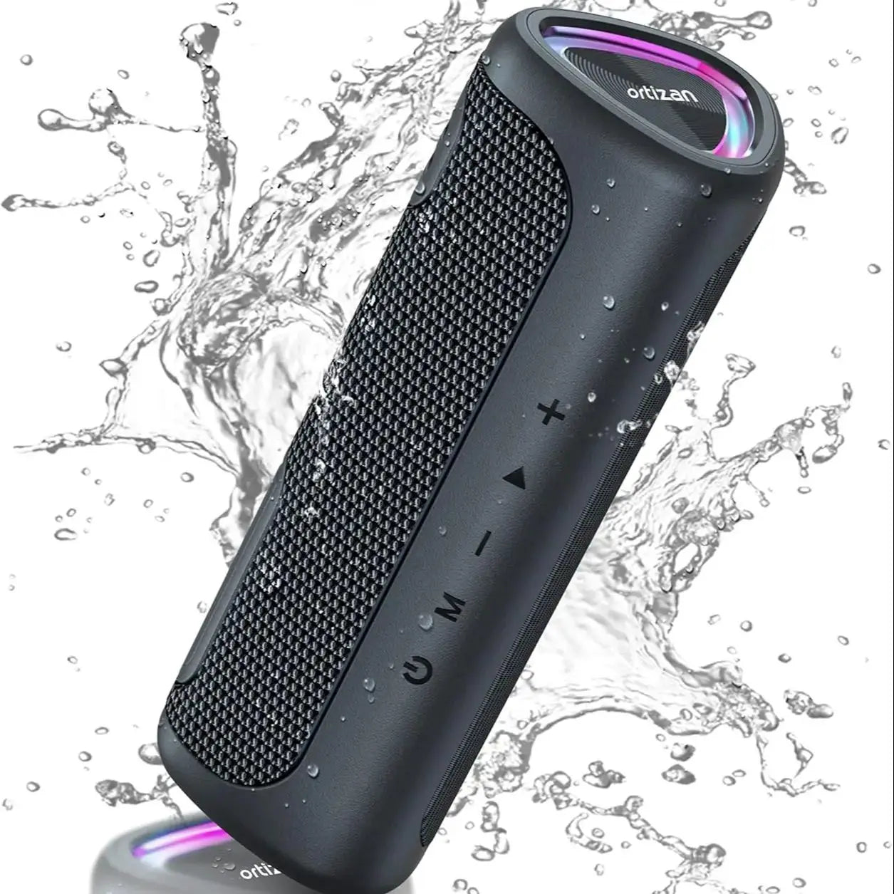 Portable Bluetooth Speaker – Waterproof, RGB Light & Wireless Audio
