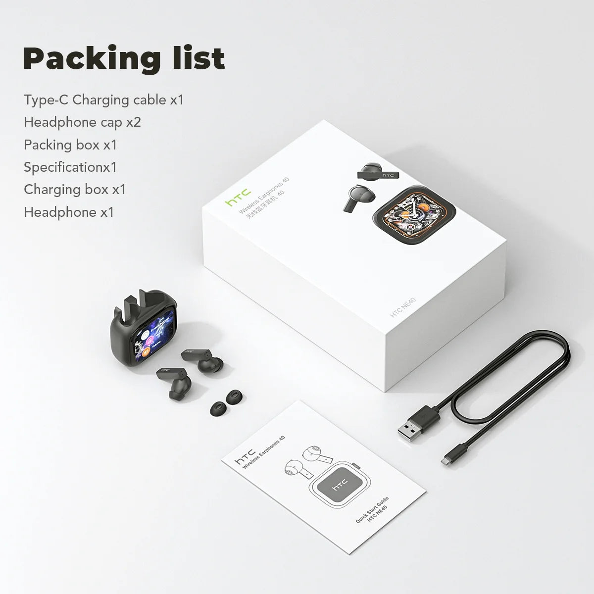 Wireless Earbuds with AI Translator & Smart Charging Case