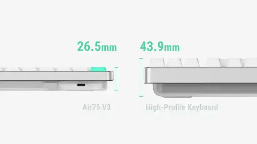 NuPhy Air75 V3 Wireless Low-Profile Mechanical Keyboard – 3-Mode