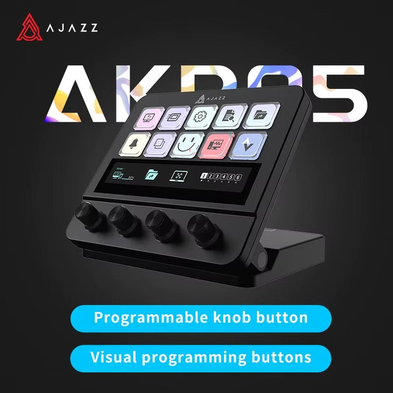 10-Key Visual Macro Console | RGB Touch Strip & Quad-Dial Controller | ZAIYNE