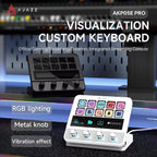10-Key Visual Macro Console | RGB Touch Strip & Quad-Dial Controller | ZAIYNE