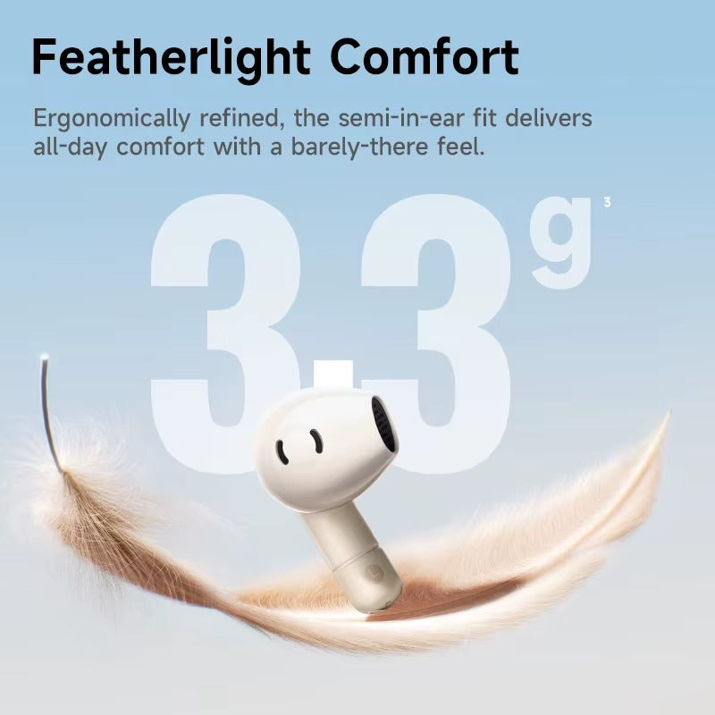 True Wireless Bluetooth Earbuds with AI Noise Reduction & 40H Battery