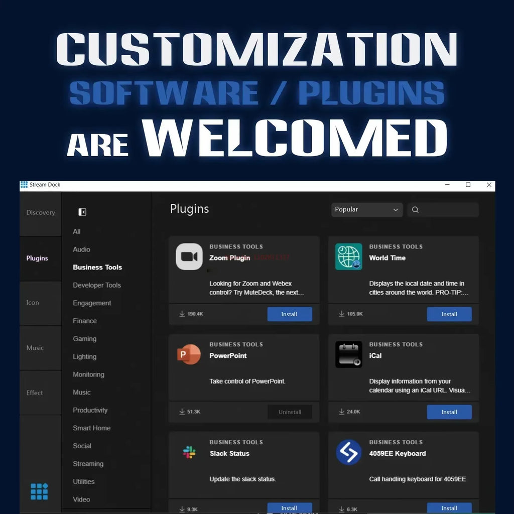 15-Key LCD Macro Controller | Visual Shortcut Pad for PC & Mobile | ZAIYNE