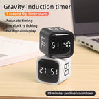 Gravity Flip Timer – Silent Countdown Cube 5–60 Min