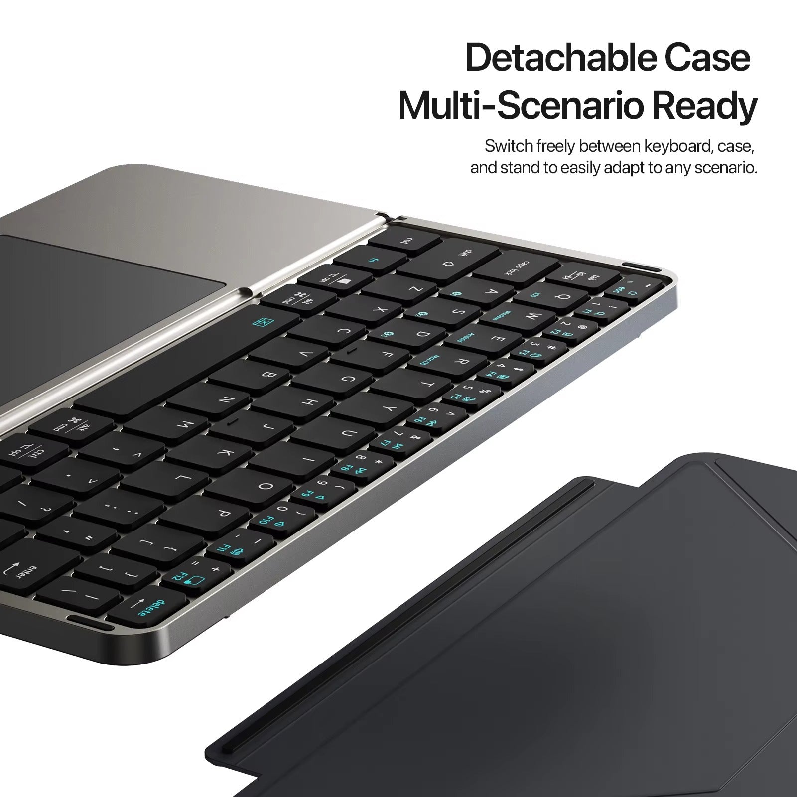 Foldable Bluetooth 5.0 Keyboard with Touchpad – Portable Wireless Keyboard for Phones, Tablets & Laptops | ZAIYNE