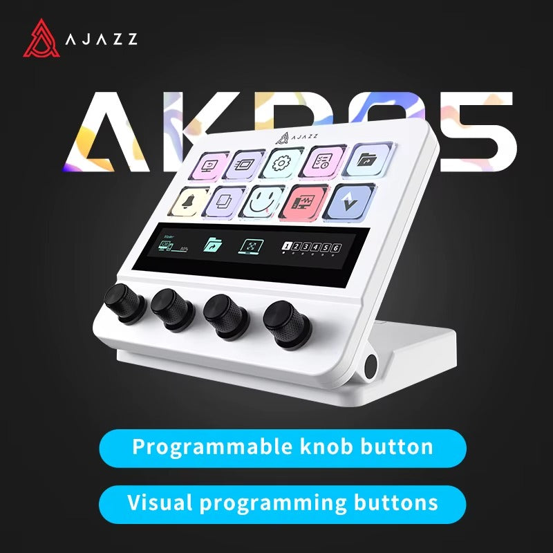 10-Key Visual Macro Console | RGB Touch Strip & Quad-Dial Controller | ZAIYNE