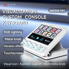 10-Key Visual Macro Console | RGB Touch Strip & Quad-Dial Controller | ZAIYNE