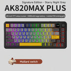 ZAIYNE AK820 MAX+ Pro – Wireless RGB Mechanical Keyboard | TFT Screen | 8000mAh
