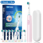 Electric Rotating Toothbrush – Replacement Heads & Travel Case