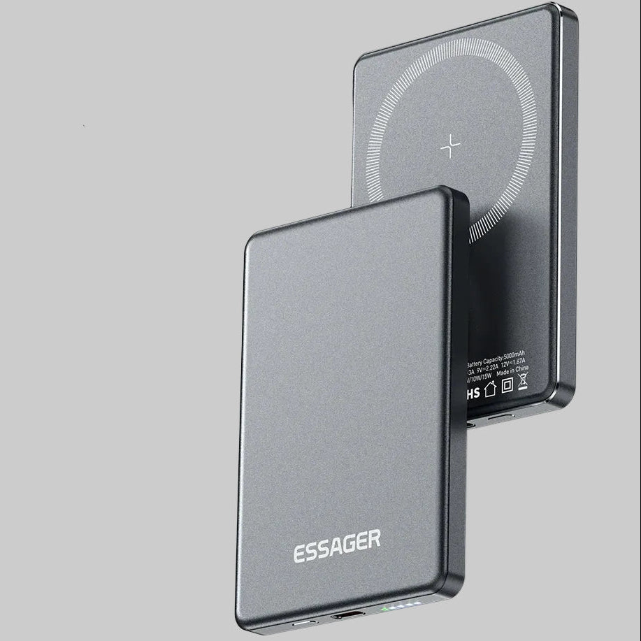 Magnetic Wireless Power Bank 5000mAh | Slim Portable Charger – ZAIYNE
