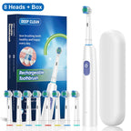 Electric Rotating Toothbrush – Replacement Heads & Travel Case