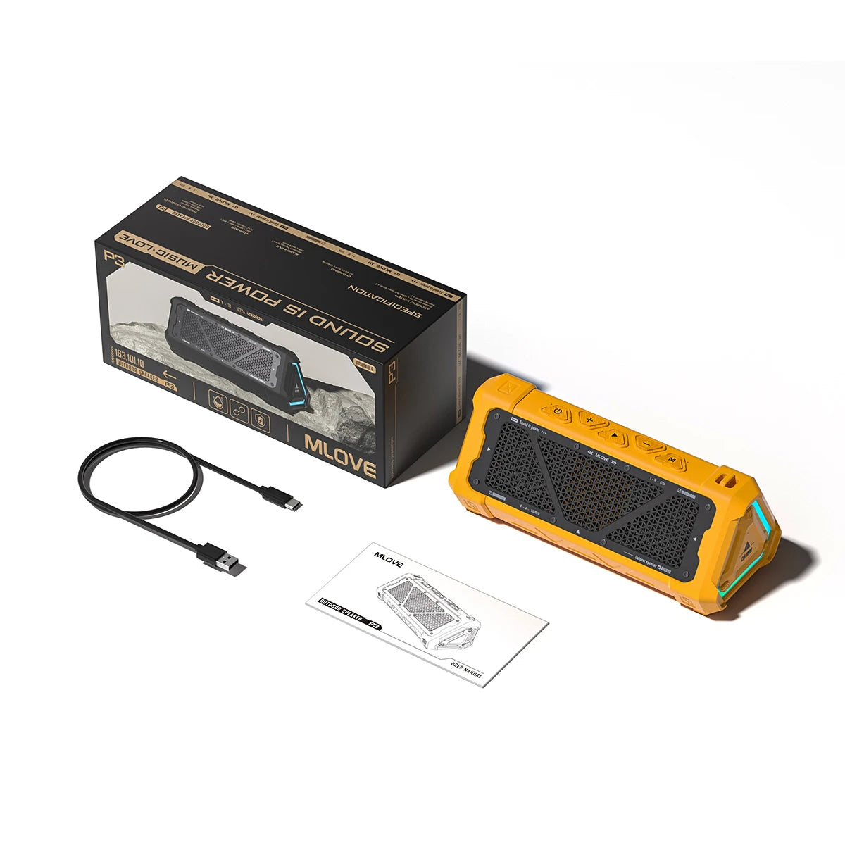 Rugged Bluetooth Speaker – Waterproof, Portable & Wireless Audio