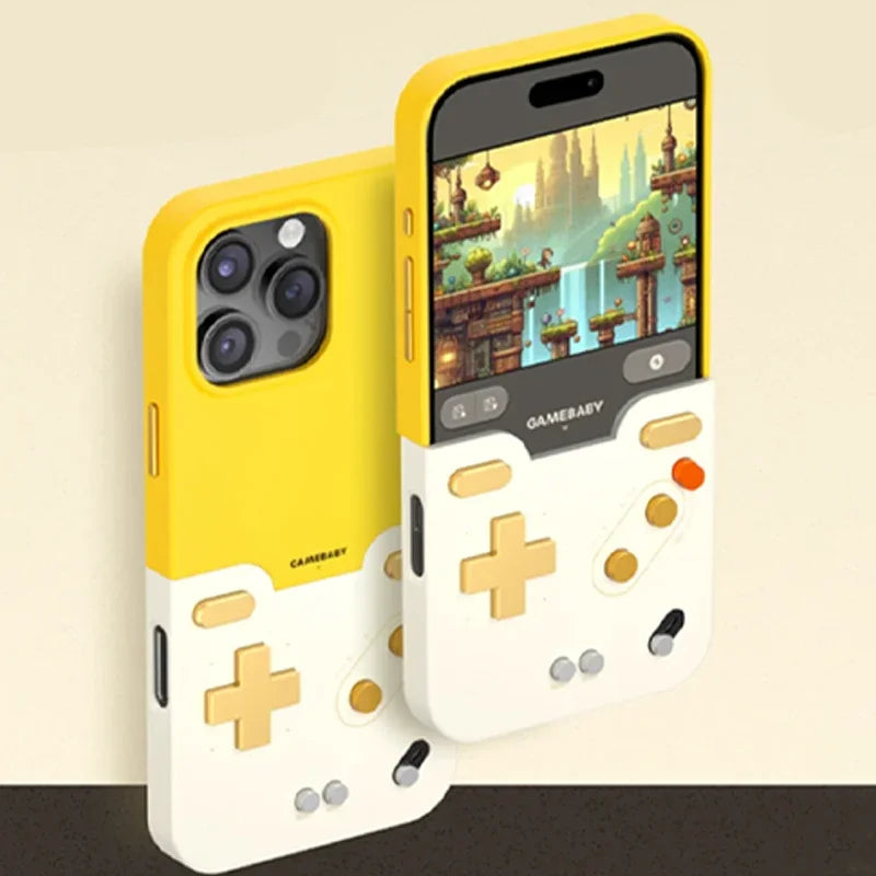 Retro Game Phone Case – Shockproof, Playable Mini Console, iPhone 16–17
