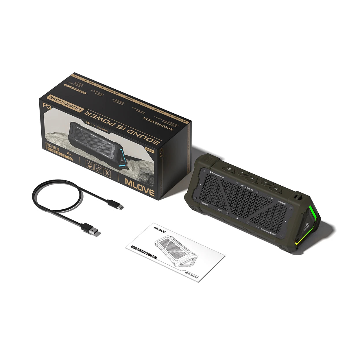 Rugged Bluetooth Speaker – Waterproof, Portable & Wireless Audio